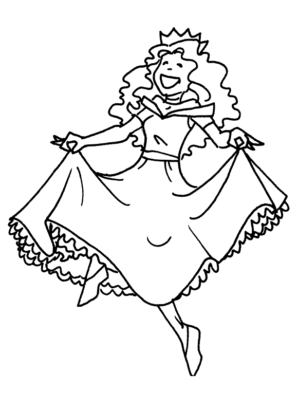 Plansa de colorat cu Printese 96 163